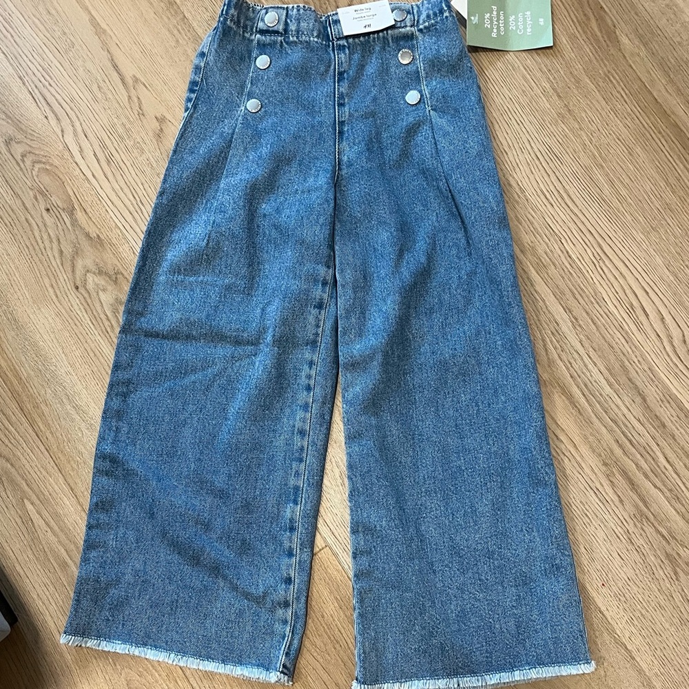 H&M Girls Wide Leg Jeans